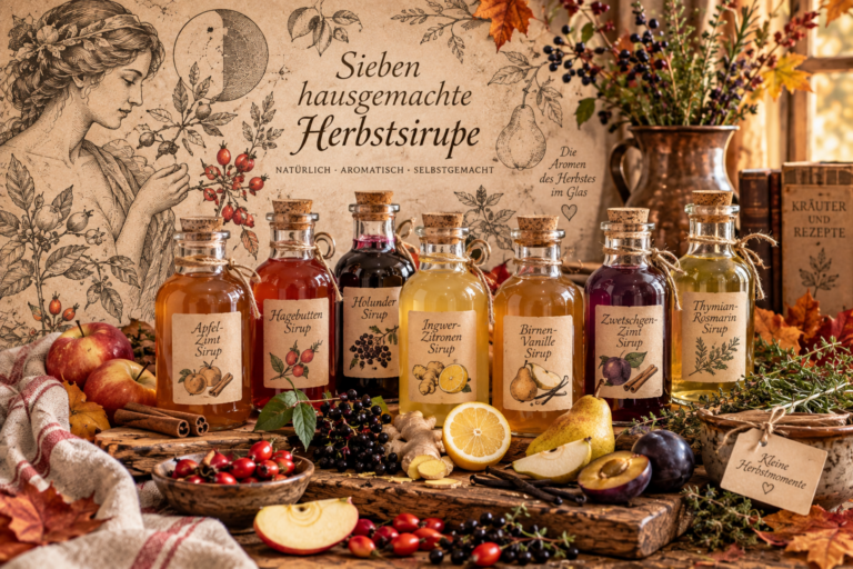7 hausgemachte Herbstsirupe – aromatische Rezepte zum Selbermachen